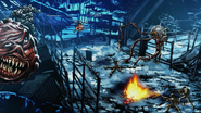 Fiends inhabiting the Damned City as seen in the intro cutscene of Contra: Rogue Corps.