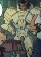 Unmasked Stanley seen during the comic book-style ending of Contra: Operation Galuga.