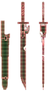 Sayuri's weapon, Player 1 wireframe image.