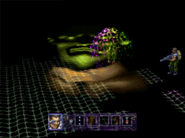A small extended portion at the end of the stage, possibly hinting at a scrapped longer layout.