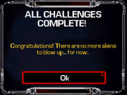 The final message received when all challenges are cleared in Contra 4.