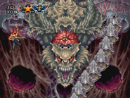 Inside of Black Viper's third form in Contra 4, which resembles Emperor Demon Gava.