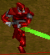 Alien Soldier from C: The Contra Adventure (Jungle, red)