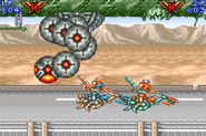 The Jet motorcycles being driven in Contra Advance.