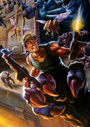 Bill from the Contra III cover artwork.