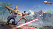 Defense Wall artwork from Contra: Tournament.