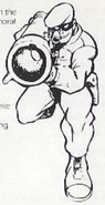 Burns artwork from the Contra Force instruction booklet.