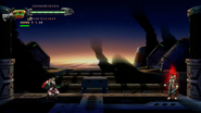 Tiberius about to fight Bahamut during the eighth stage.