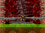 Acid seen inside Black Viper's throat from Contra 4.