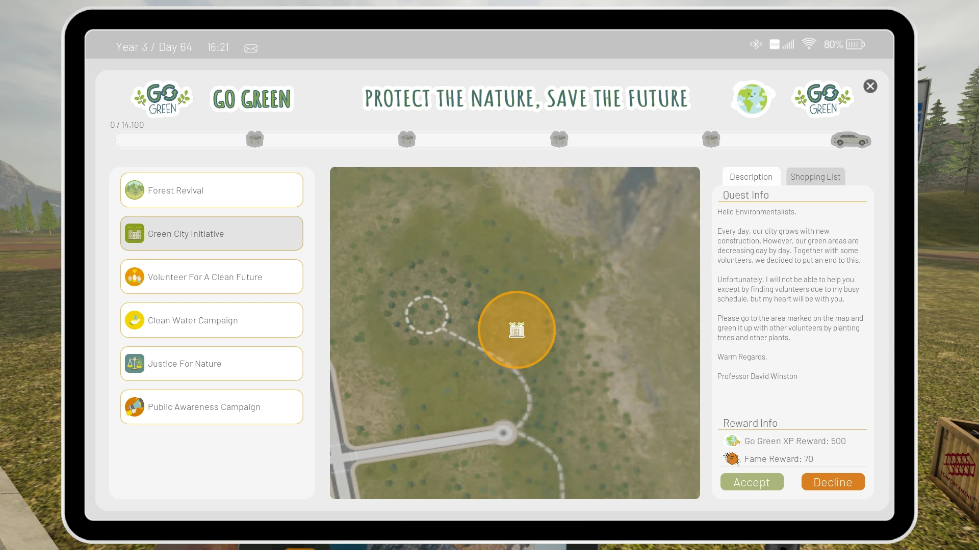 Go Green Missions | Contractville Wiki | Fandom