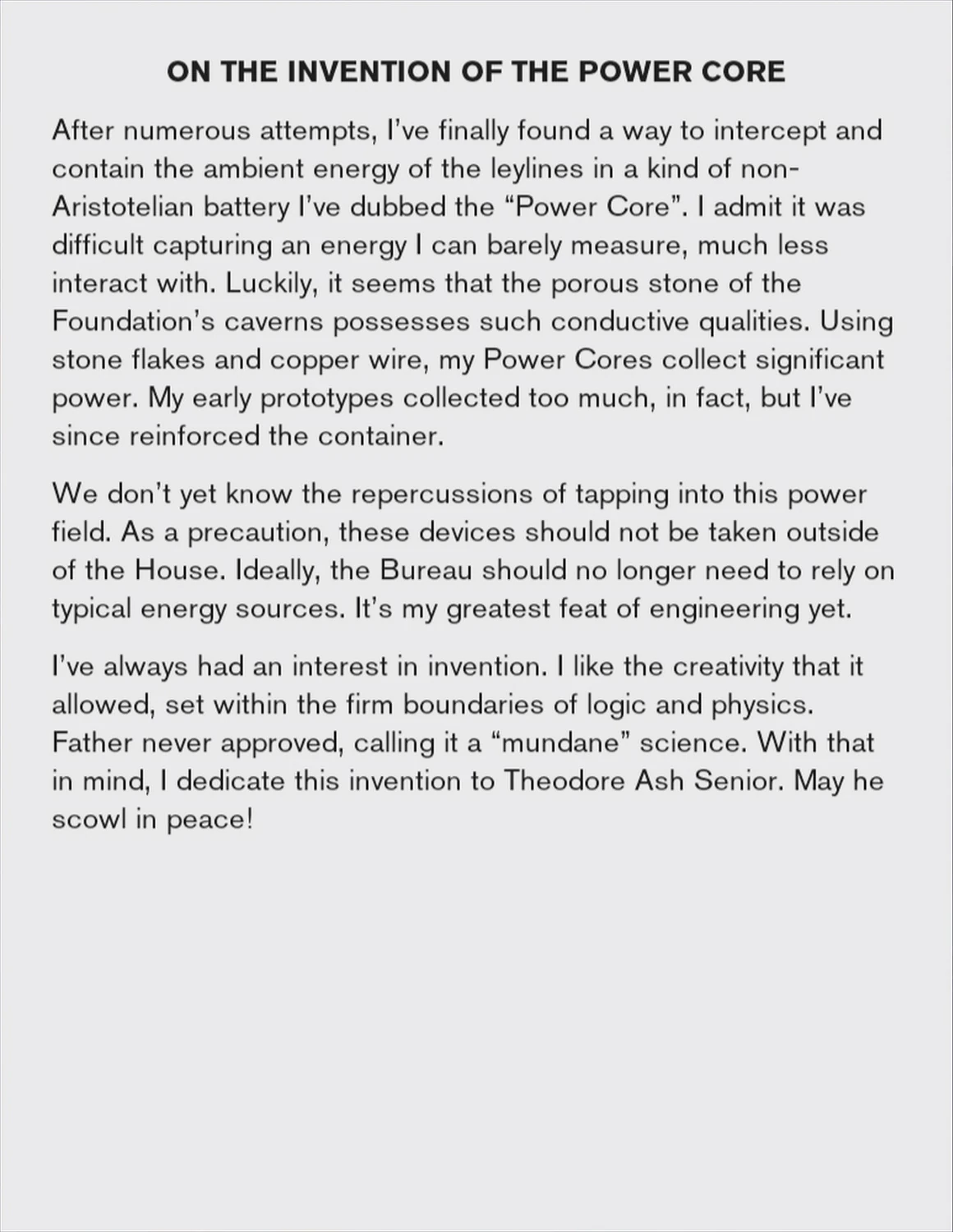 Power Cores Control Wiki Fandom