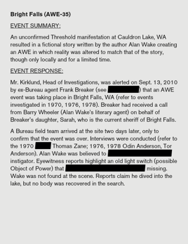 Bright Falls Summary