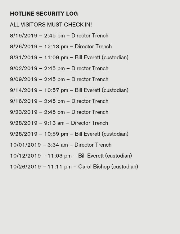 Hotline Security Log Control Wiki Fandom