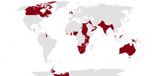 British empire map