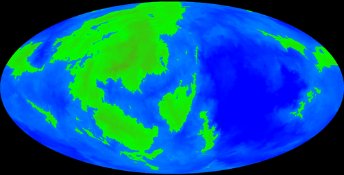 A map of the planet Ugius.
