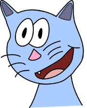 Blue Cat Cartoon