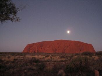 Uluru at night