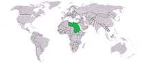 location of Eastern Sahara