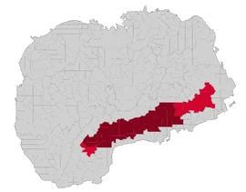 Map of Odetia showing counties in Fertilelands.