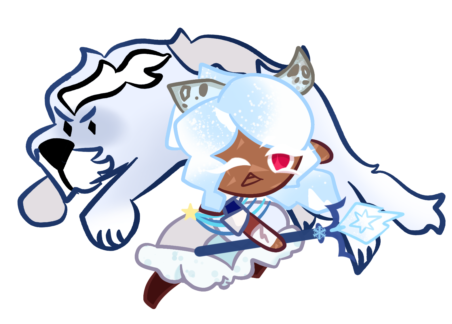 Warrior Snowflake Cookie | Cookie Run: Kingdom OCs Wiki | Fandom