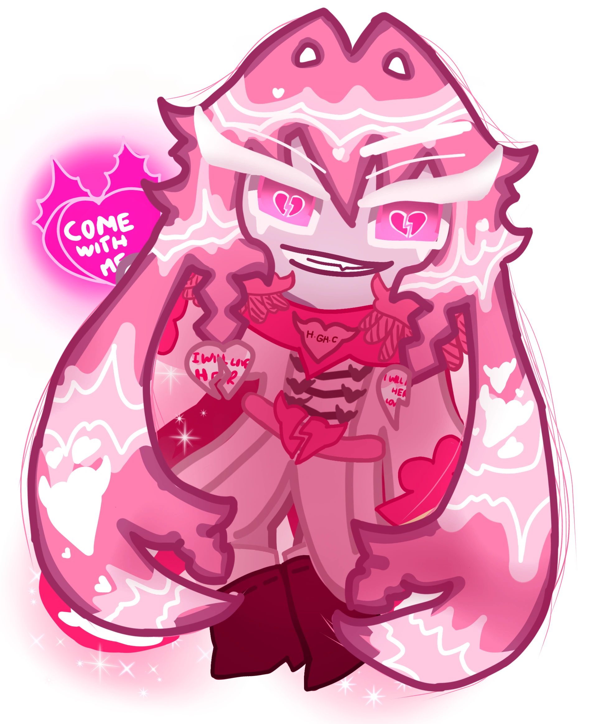 Glistening Heart-less Cookie | Cookie Run: Kingdom OCs Wiki | Fandom