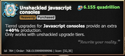 Unshackled Javascript Consoles tooltip