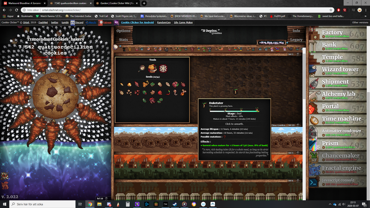 My garden in cookie clicker looks like this and I can't fix it