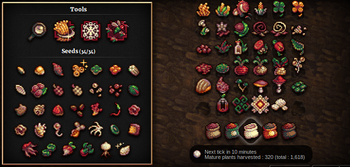 Main game interface in Cookie Clicker (left), and Candy Box 2