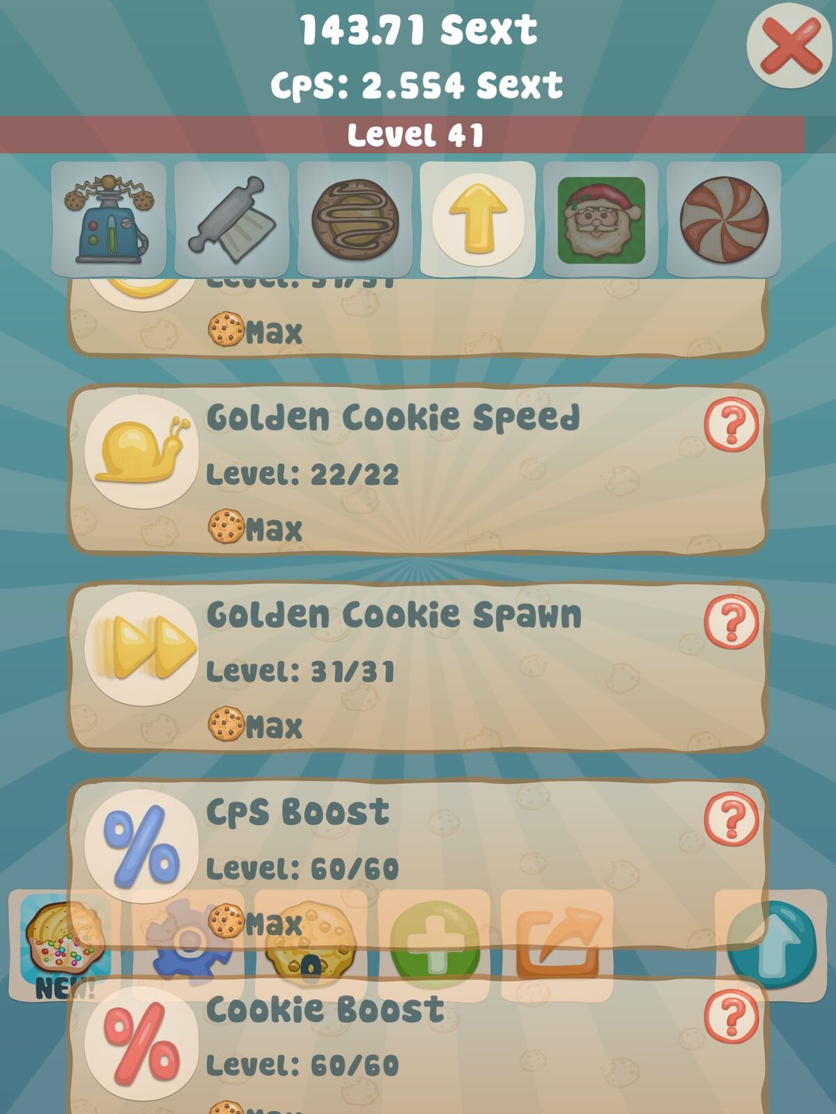 randomly got the chance of 2 golden cookies spawning; one being an