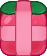 Strawberry Popping Candy that takes 3 hits to remove