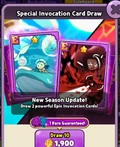 Invocation Card Gacha's Special Draw Banner.