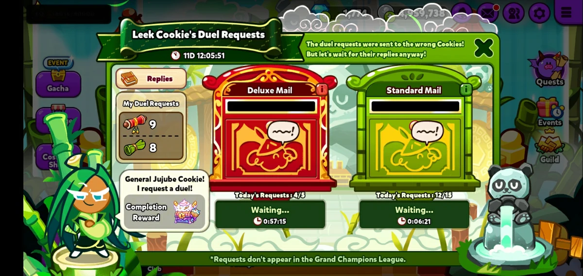 Leek Cookie's Duel Requests | Cookie Run Wiki | Fandom