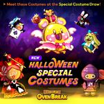 Space Doughnut Cookie's Royal Excellence Costume is now available in the new Special Costume Draw - Halloween Party! retrieved October 25, 2020