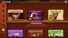 Story menu screenshot
