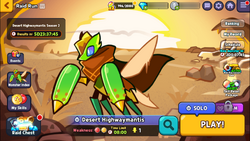 Raid run menu