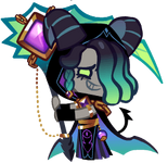 Licorice Cookie's Aberrant Conjurer default standing sprite.