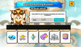 Breakout running missions