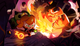 The Treasure of Legends Cutscene Art with Habanero Cookie and Picky Pyro-tiger