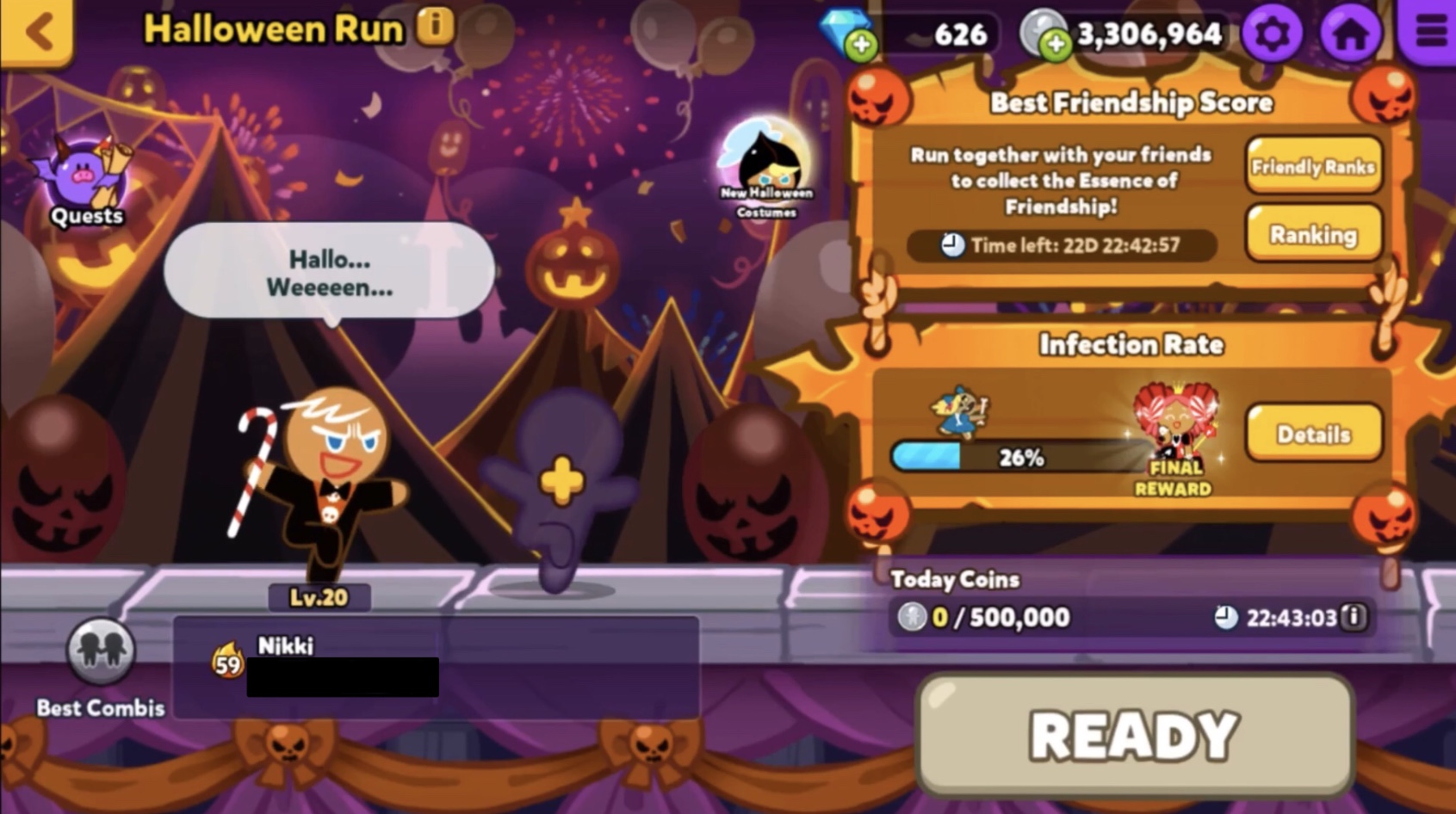 I can't inter the new friendly run, whats the problem? : r/Cookierun