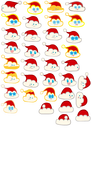 Hat of Santa's sprite sheet