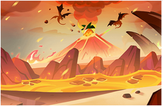 Pitaya Dragon Cookie's Trial Background (Simple)