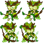 Wind Archer Cookie's Guardian of the Millennial Tree lobby sprite sheet.