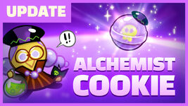 Promotional graphic for Alchemist Cookie's Magic Candy.