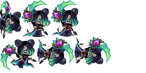 Licorice Cookie's Aberrant Conjurer running sprite sheet.