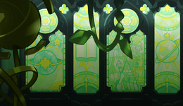 Labyrinth of Remembrance Cutscene (stained glass)