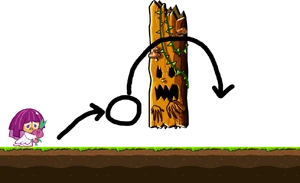 Double jumping hanging obstacles