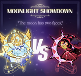 Blissful Full Moon featured alongside Alluring Crescent Moon for a Showdown! event.