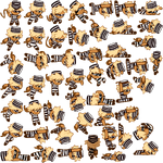 Adventurer Cookie's sprite sheet for Halloween.