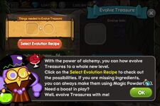 Alchemist Cookie appears when players are opening Evolve Treasures for the first time.