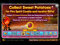 Fire Spirit Cookie in the Collect Sweet Potatoes newsletter.